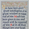 You have been given great intelligence (Hildegard of Bingen)
